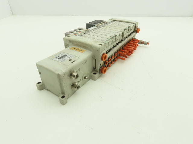 SMC EX250-SDN1 12-Station DeviceNet Manifold 8 Solenoid Valves 24VDC