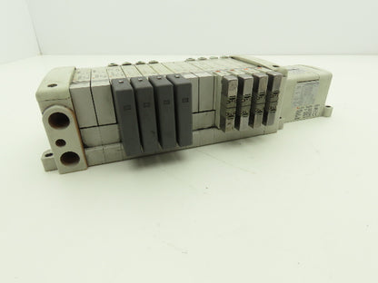 SMC EX250-SDN1 12-Station DeviceNet Manifold 8 Solenoid Valves 24VDC