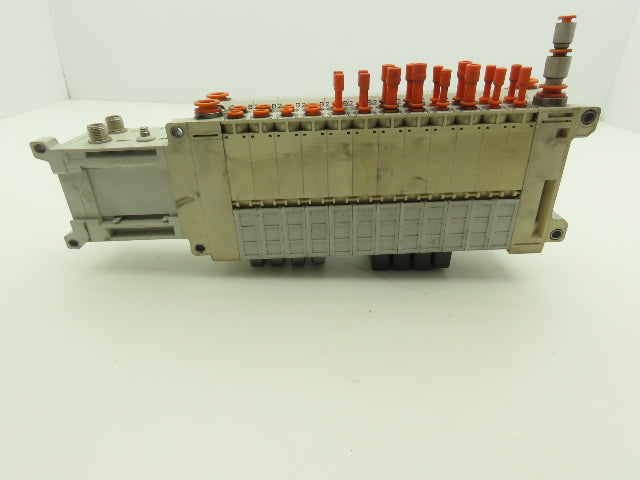 SMC EX250-SDN1 12-Station DeviceNet Manifold 8 Solenoid Valves 24VDC