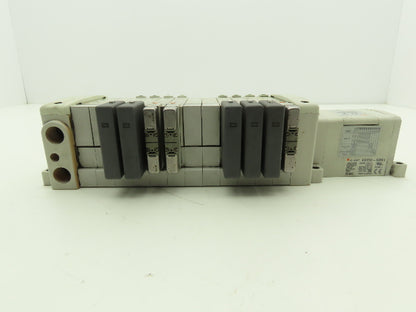 SMC EX250-SDN1 12-Station DeviceNet Manifold 8 Solenoid Valves 24VDC