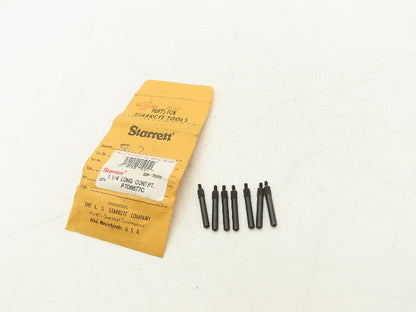 Starrett PT06677C Indicator Contact Point Round Tip 1-1/4" Length  Lot of 7