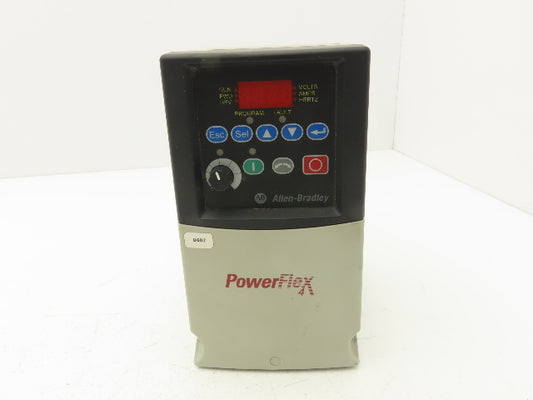 Allen Bradley 22A-A8P0N114 PowerFlex 4 Variable AC Drive VFD 2Hp 240V 1PH Input