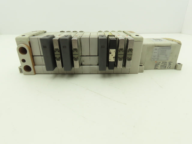 SMC EX250-SDN1 12-Station DeviceNet Manifold 8 Solenoid Valves 24VDC