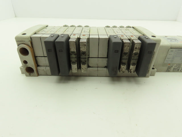 SMC EX250-SDN1 12-Station DeviceNet Manifold 8 Solenoid Valves 24VDC