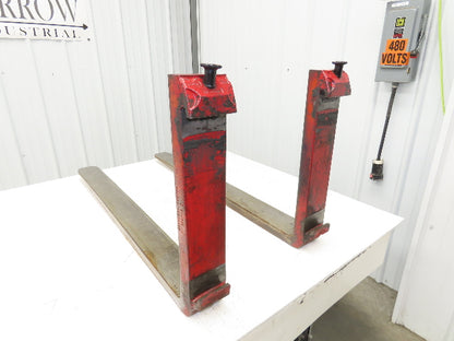 Kenhar 384213 2 4x42" Class 2 Steel Forklift Forks 16" Carriage 1-Pair 1250X500
