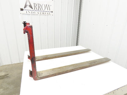 Kenhar 384213 2 4x42" Class 2 Steel Forklift Forks 16" Carriage 1-Pair 1250X500