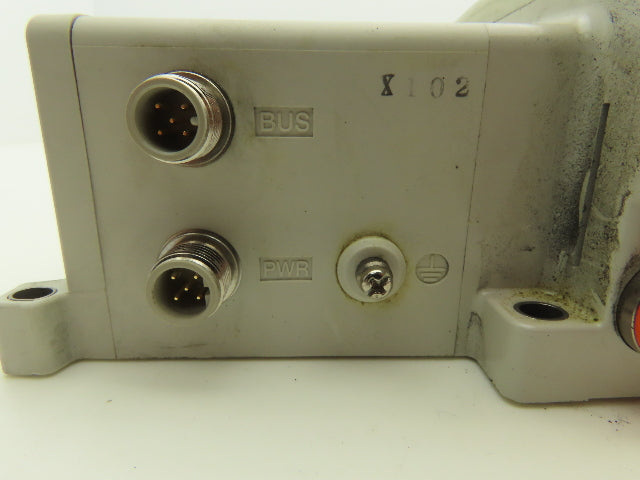 SMC EX250-SDN1 12-Station DeviceNet Manifold 8 Solenoid Valves 24VDC