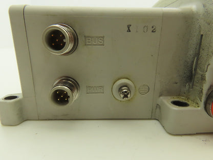 SMC EX250-SDN1 12-Station DeviceNet Manifold 8 Solenoid Valves 24VDC