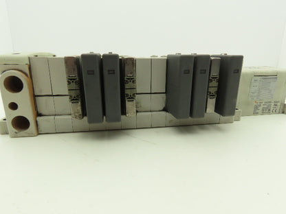 SMC EX250-SDN1 12-Station DeviceNet Manifold 8 Solenoid Valves 24VDC