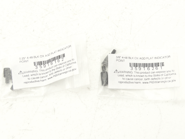 Starrett PT06632-17/18 AGD Indicator Contact Flat End Tip 1/4" & 3/8"  Lot of 6