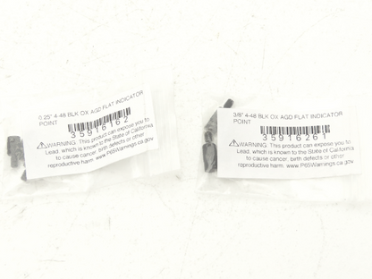 Starrett PT06632-17/18 AGD Indicator Contact Flat End Tip 1/4" & 3/8"  Lot of 6