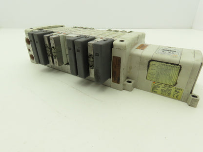SMC EX250-SDN1 12-Station DeviceNet Manifold 8 Solenoid Valves 24VDC