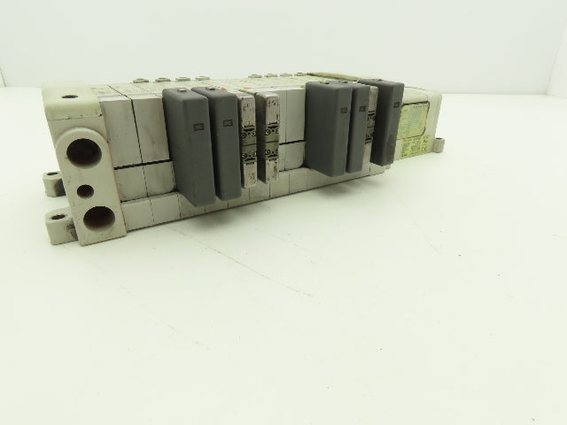 SMC EX250-SDN1 12-Station DeviceNet Manifold 8 Solenoid Valves 24VDC