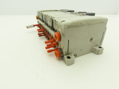 SMC EX250-SDN1 12-Station DeviceNet Manifold 8 Solenoid Valves 24VDC