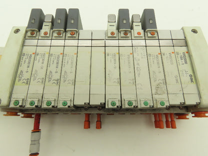 SMC EX250-SDN1 12-Station DeviceNet Manifold 8 Solenoid Valves 24VDC