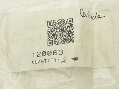 Mitutoyo 120063 Carbide Indicator Contact Point Flat Blade Tip 4x1mm Lot of 2