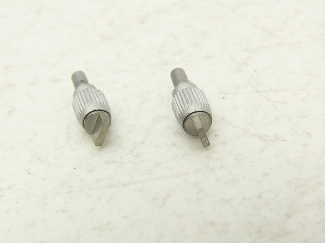 Mitutoyo 120063 Carbide Indicator Contact Point Flat Blade Tip 4x1mm Lot of 2