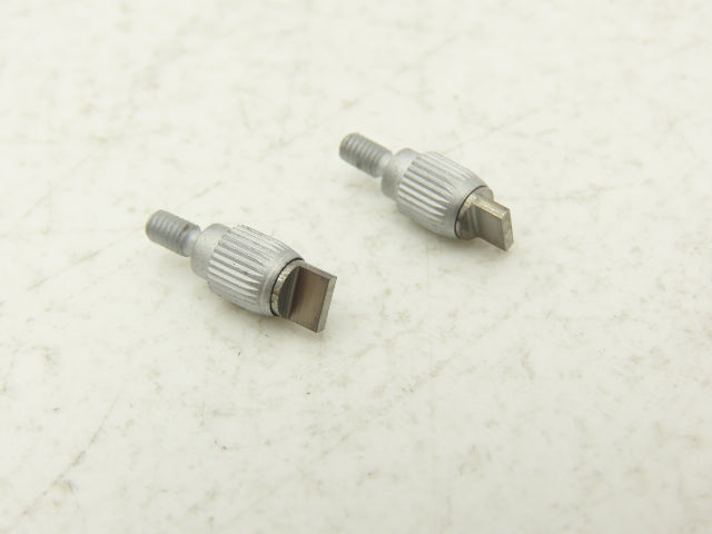 Mitutoyo 120063 Carbide Indicator Contact Point Flat Blade Tip 4x1mm Lot of 2