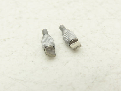 Mitutoyo 120063 Carbide Indicator Contact Point Flat Blade Tip 4x1mm Lot of 2