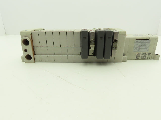 SMC EX250-SDN1 12-Station DeviceNet Manifold 5 Solenoid Valves 24VDC