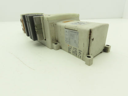 SMC EX250-SDN1 12-Station DeviceNet Manifold 5 Solenoid Valves 24VDC