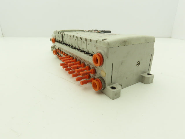 SMC EX250-SDN1 12-Station DeviceNet Manifold 5 Solenoid Valves 24VDC