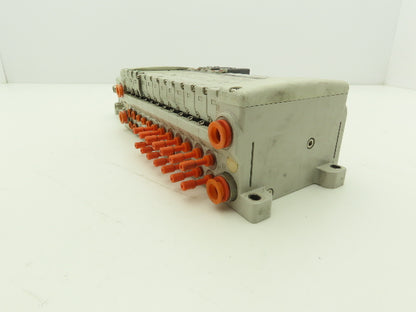 SMC EX250-SDN1 12-Station DeviceNet Manifold 5 Solenoid Valves 24VDC