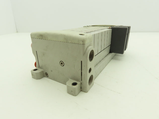 SMC EX250-SDN1 12-Station DeviceNet Manifold 5 Solenoid Valves 24VDC