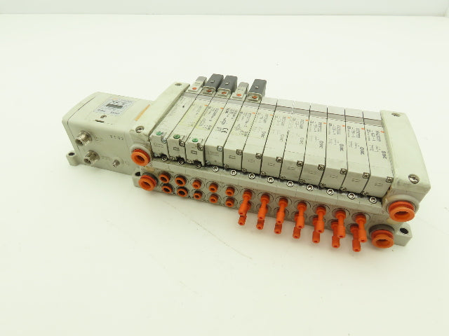 SMC EX250-SDN1 12-Station DeviceNet Manifold 5 Solenoid Valves 24VDC
