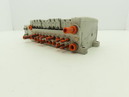 SMC EX250-SDN1 12-Station DeviceNet Manifold 6 Solenoid Valves 24VDC