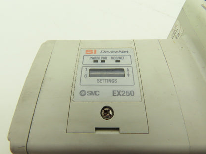 SMC EX250-SDN1 12-Station DeviceNet Manifold 6 Solenoid Valves 24VDC