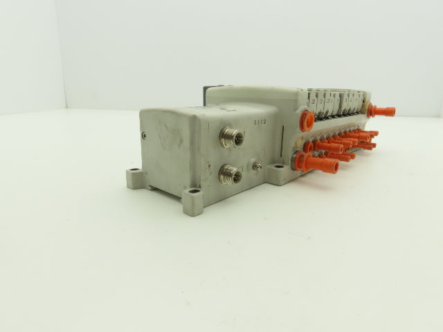 SMC EX250-SDN1 12-Station DeviceNet Manifold 6 Solenoid Valves 24VDC