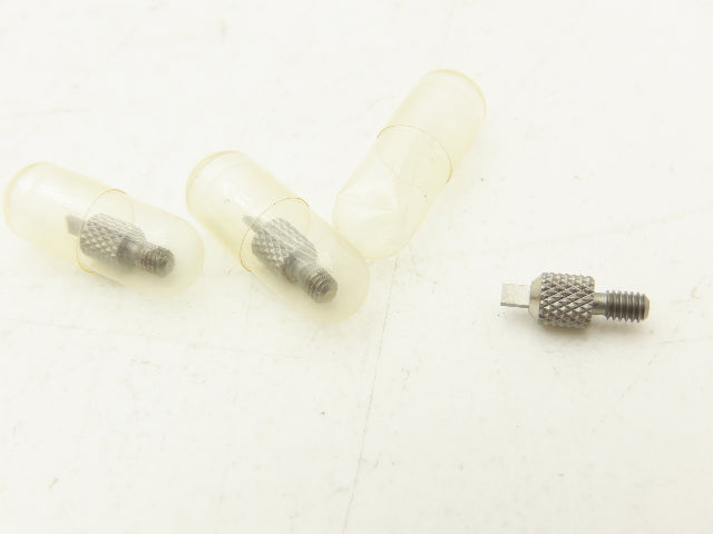 Carbide Probes 350 Carbide Indicator Contact Point Flat Blade Tip .078" Lot of 3