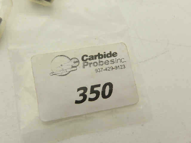 Carbide Probes 350 Carbide Indicator Contact Point Flat Blade Tip .078" Lot of 3