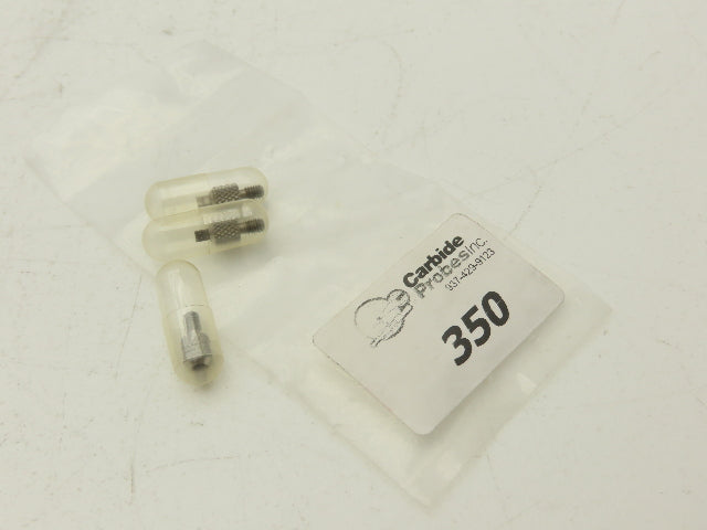 Carbide Probes 350 Carbide Indicator Contact Point Flat Blade Tip .078" Lot of 3
