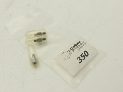 Carbide Probes 350 Carbide Indicator Contact Point Flat Blade Tip .078" Lot of 3