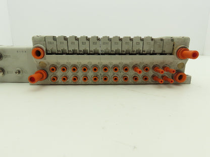SMC EX250-SDN1 12-Station DeviceNet Manifold 10 Solenoid Valves 24VDC