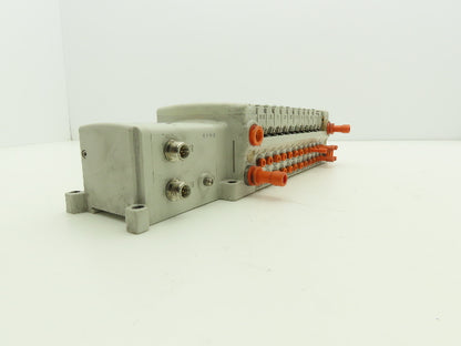SMC EX250-SDN1 12-Station DeviceNet Manifold 10 Solenoid Valves 24VDC