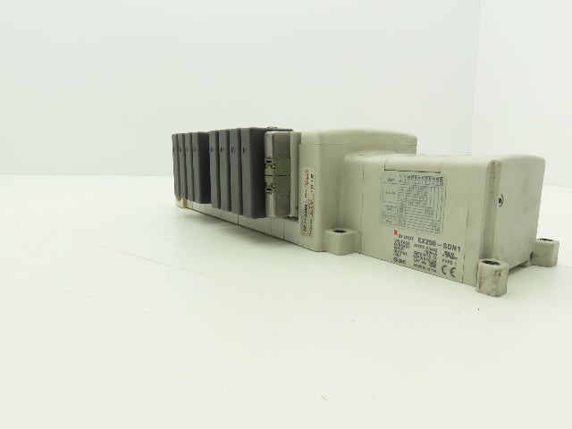 SMC EX250-SDN1 12-Station DeviceNet Manifold 10 Solenoid Valves 24VDC