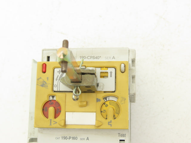 Allen Bradley 190-CPS40 Motor Starter Contactor Overload Block 3Ph 600V 16A 120V