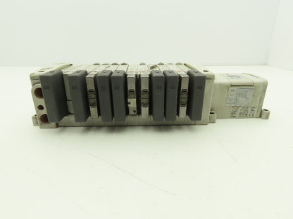 SMC EX250-SDN1 12-Station DeviceNet Manifold 11 Solenoid Valves 24VDC