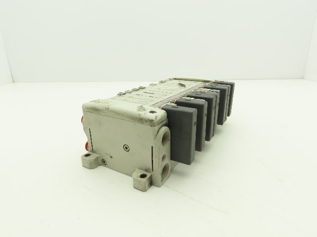 SMC EX250-SDN1 12-Station DeviceNet Manifold 11 Solenoid Valves 24VDC