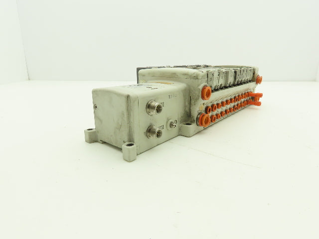 SMC EX250-SDN1 12-Station DeviceNet Manifold 11 Solenoid Valves 24VDC