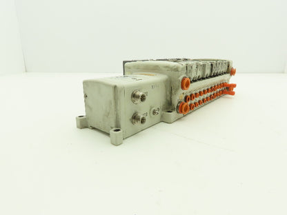 SMC EX250-SDN1 12-Station DeviceNet Manifold 11 Solenoid Valves 24VDC