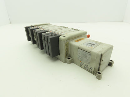 SMC EX250-SDN1 12-Station DeviceNet Manifold 12 Solenoid Valves 24VDC