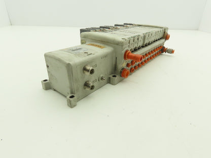 SMC EX250-SDN1 12-Station DeviceNet Manifold 12 Solenoid Valves 24VDC