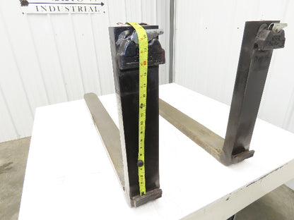 MSI F 022310 4x42" Class 2 Steel Forklift Forks 16" Carriage 1-Pair 1700x500