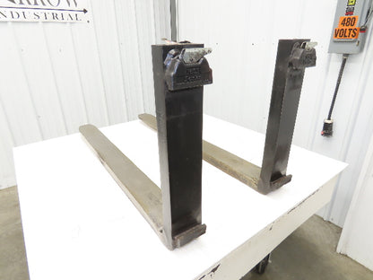 MSI F 022310 4x42" Class 2 Steel Forklift Forks 16" Carriage 1-Pair 1700x500