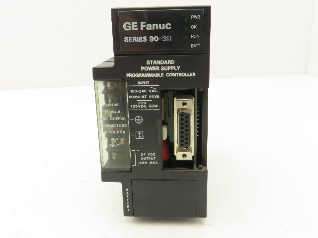 GE Fanuc IC693PWR321 PLC Power Supply 24VDC Series 90-30