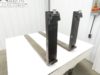 Cascade 7250008 4x42" Class 2 Steel Forklift Forks 16" Carriage 1-Pair 1250X600